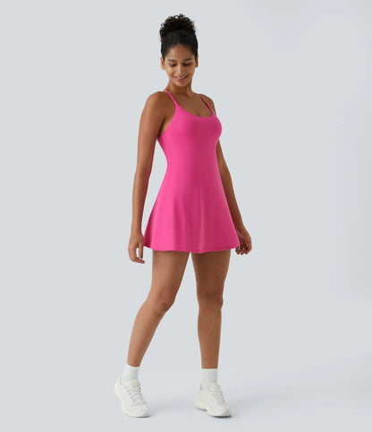 Softlyzero Plush Backless Active Dress